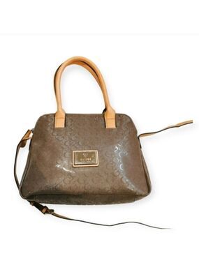 GUESS monogram faux vernis leather
